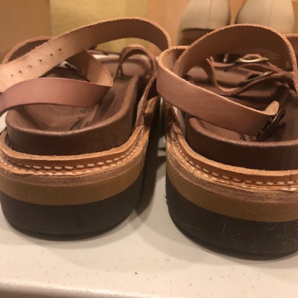 Jeffrey Campbell x Free People Marina 6 Tan Leather Strappy Platform - Picture 9 of 11